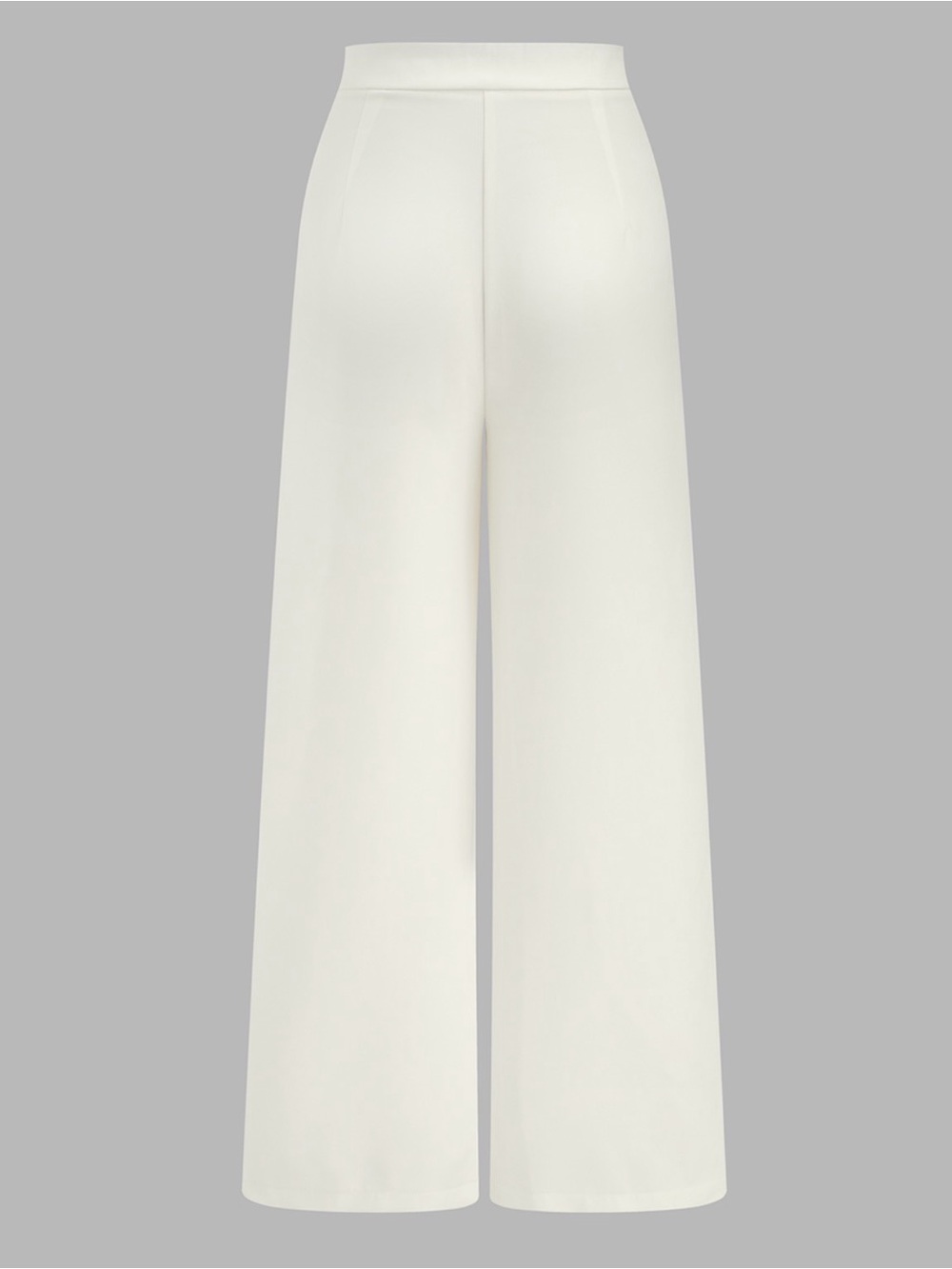 Commense Sleeveless Button Vest & Wide-Leg Pants Set - Cream - Picture 6 of 8